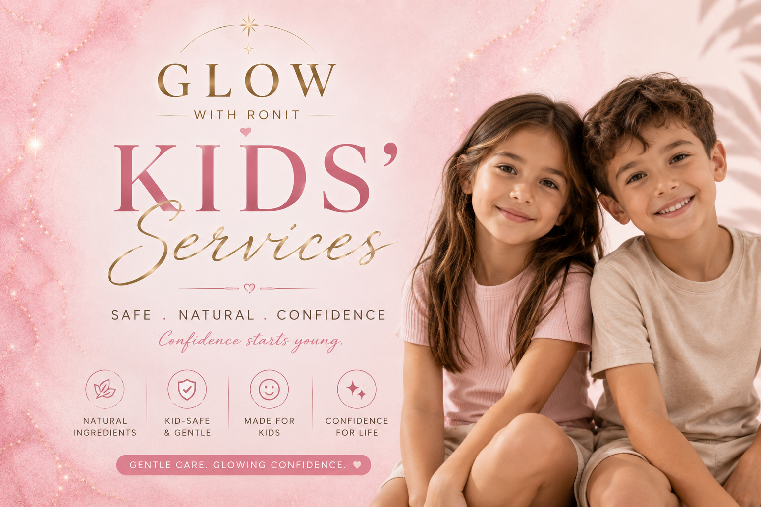 Glow With Ronit kids glow menu for ages 9 to 14.